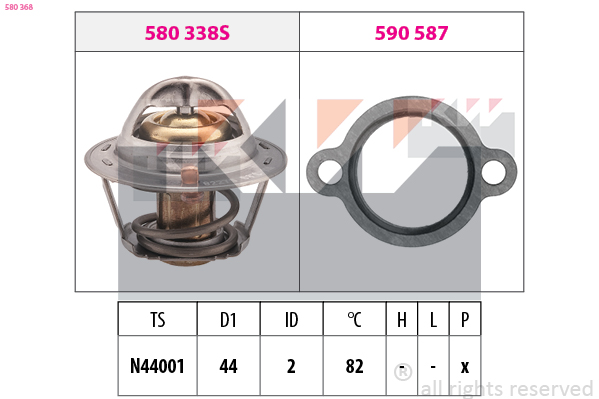 KW Termosztát+tömítés 580368_KW